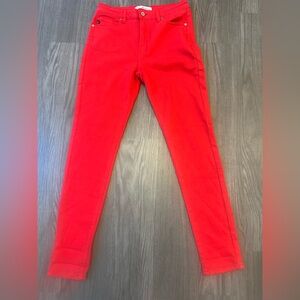 Kancan Red Skinny Jeans Size 11